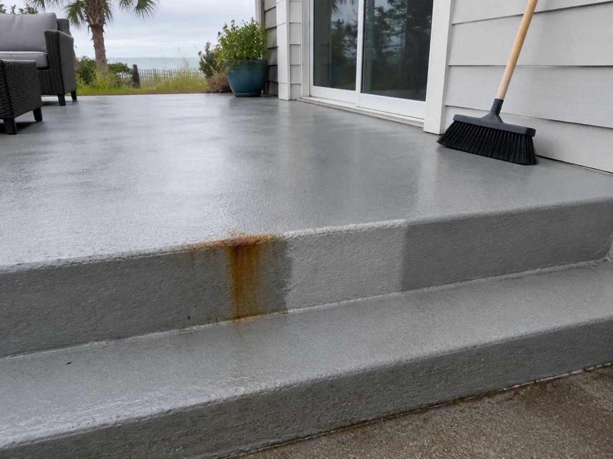 Walkway and driveway coating at a home in Myrtle Beach, SC